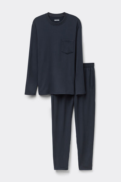 Set de pyjama long en molleton de modal